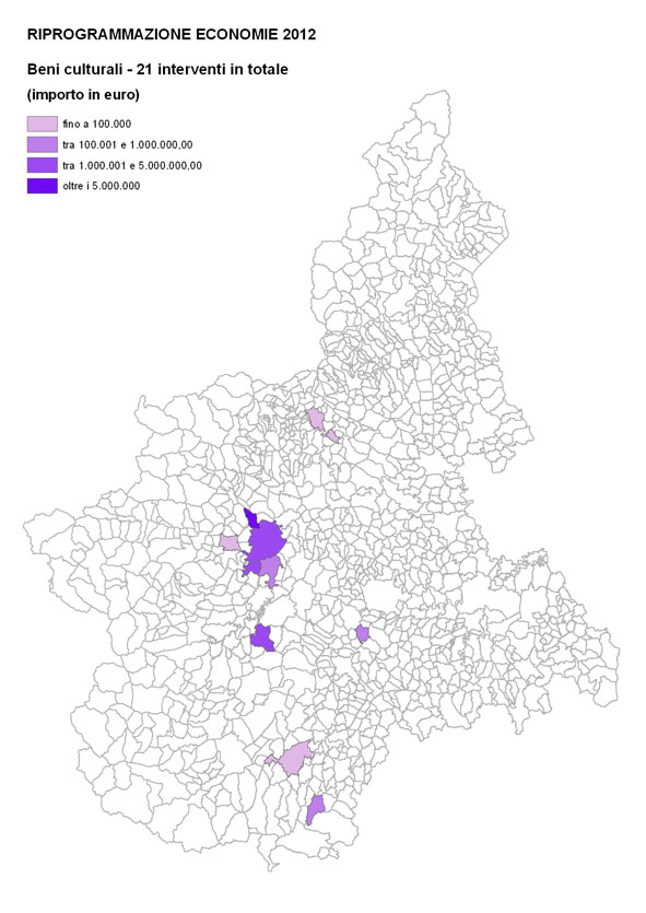 Riprogrammazione economie 2012 - BENI CULTURALI